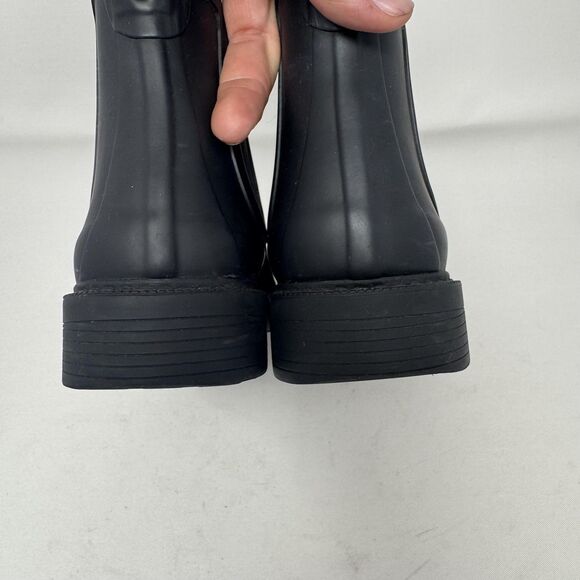 Madewell Chelsea Rain Boots Womens Size 7 Rubber Waterproof Ankle Pull On E2292 - Picture 6 of 10